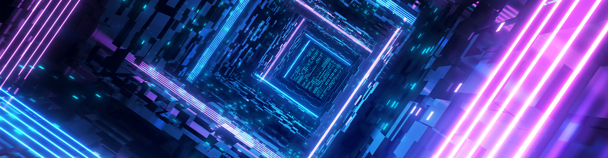 Blue and purple abstract art