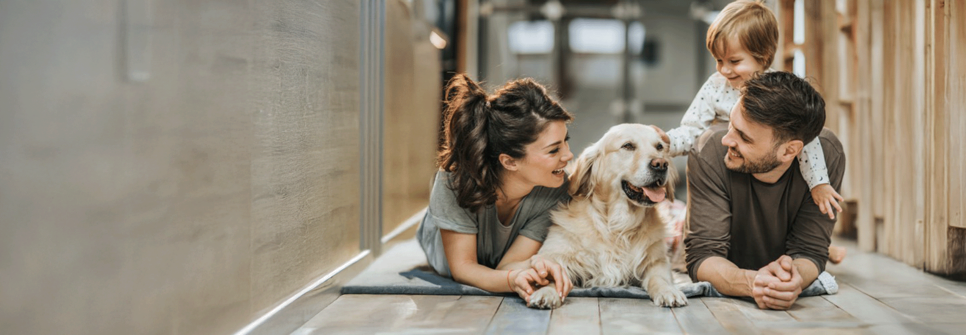 family and dog