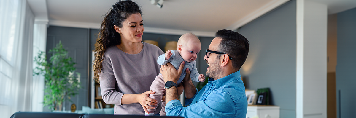 Person holding a direct deposit box