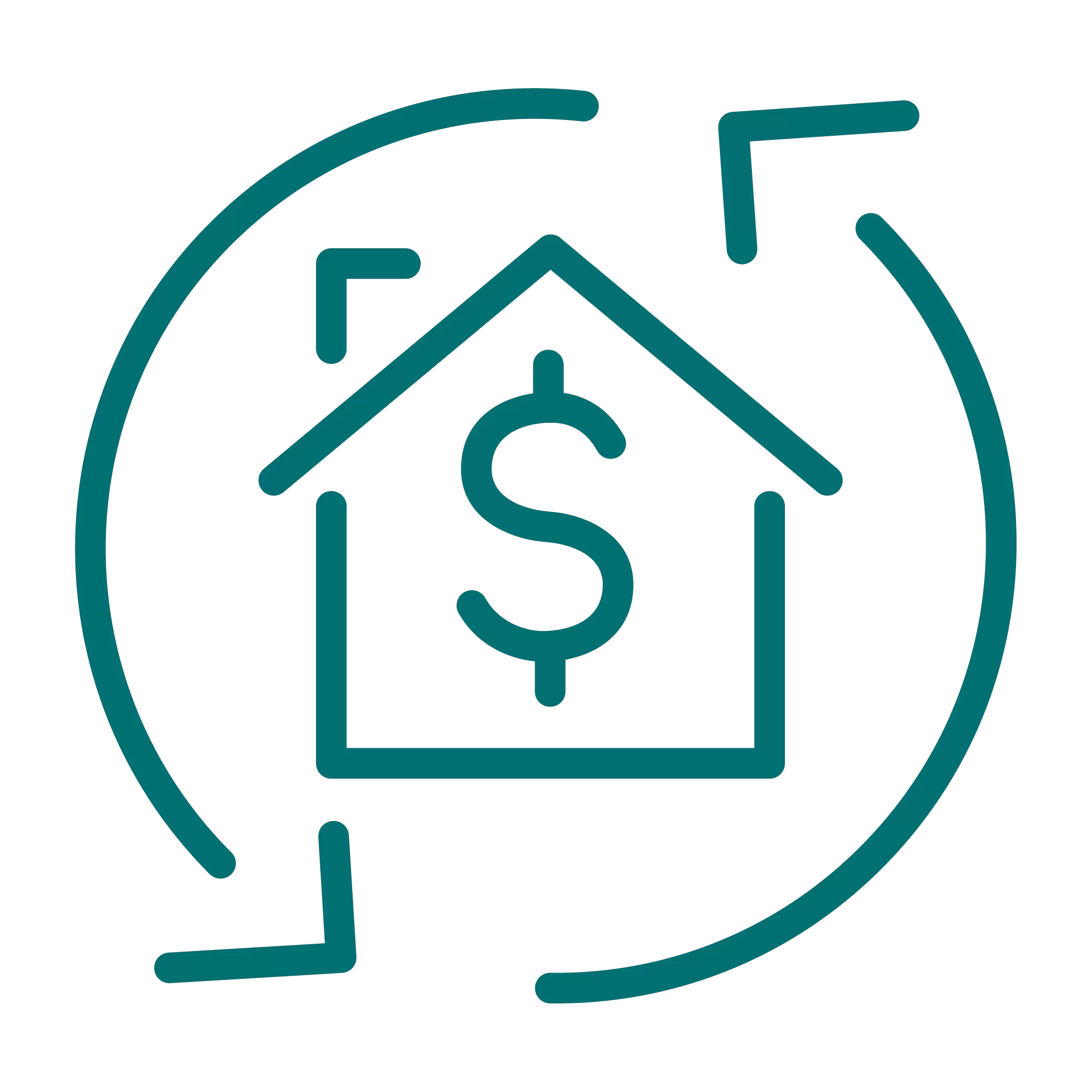 Mortgage refinance icon