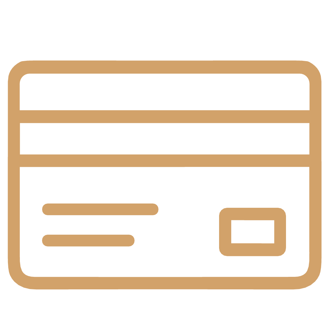 credit card icon gold