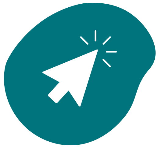 mouse cursor icon teal