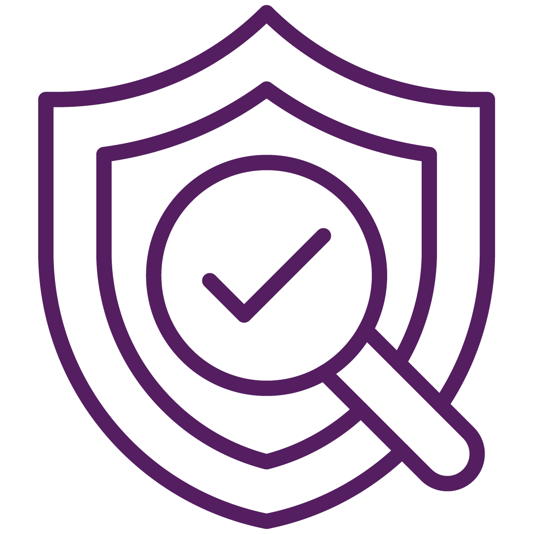 common scams line icon purple