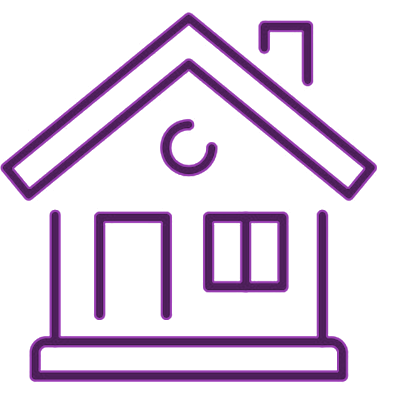 purple house icon