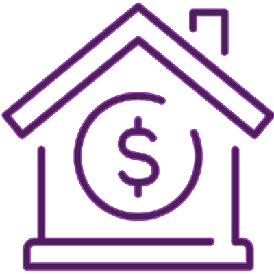 house dollar sign icon