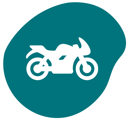 motorcycle icon blue