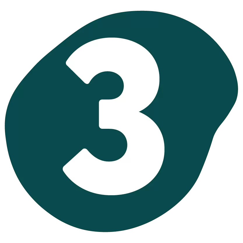 forest green icon number 3