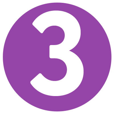 purple three icon
